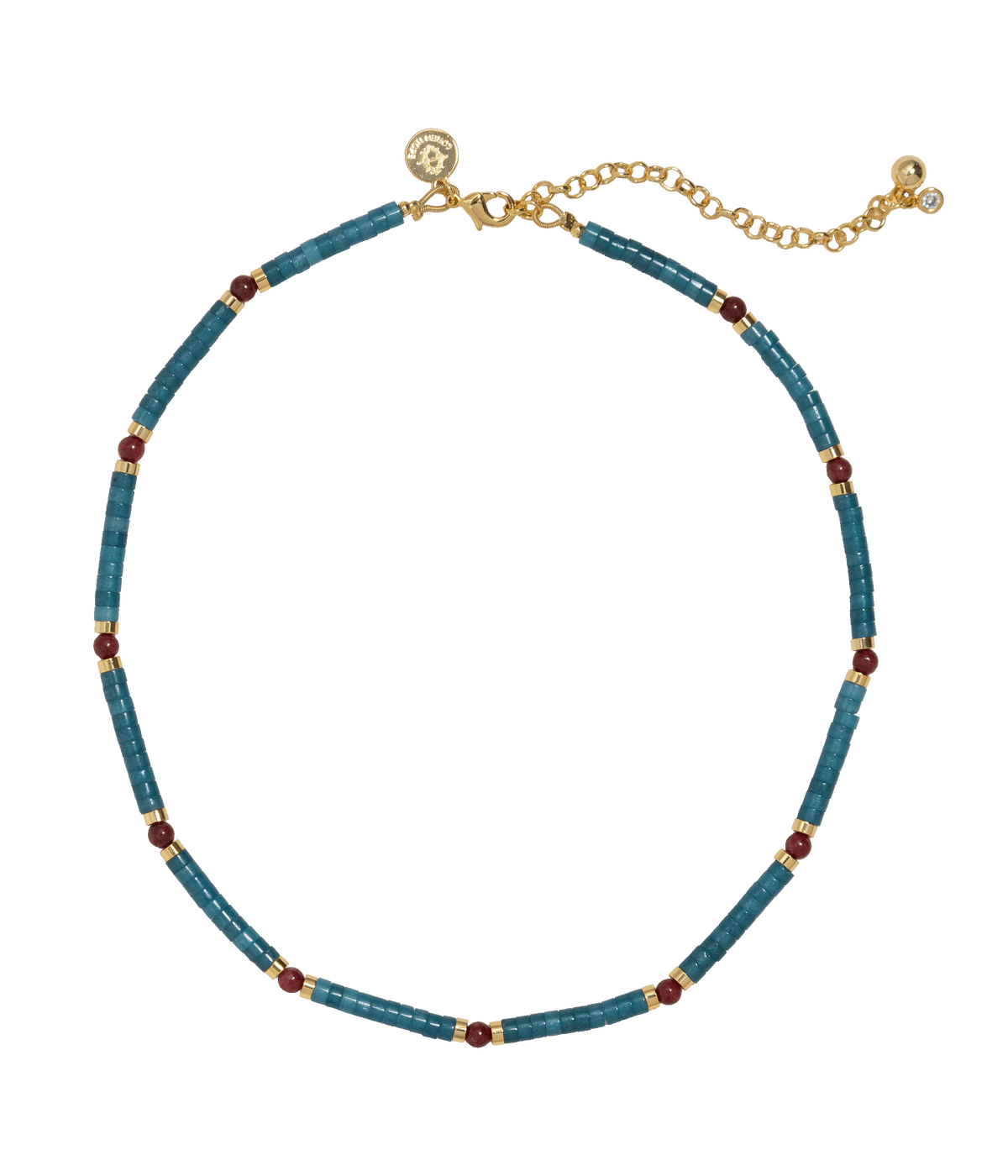 Oriel Necklace in Teal - Loren Hope