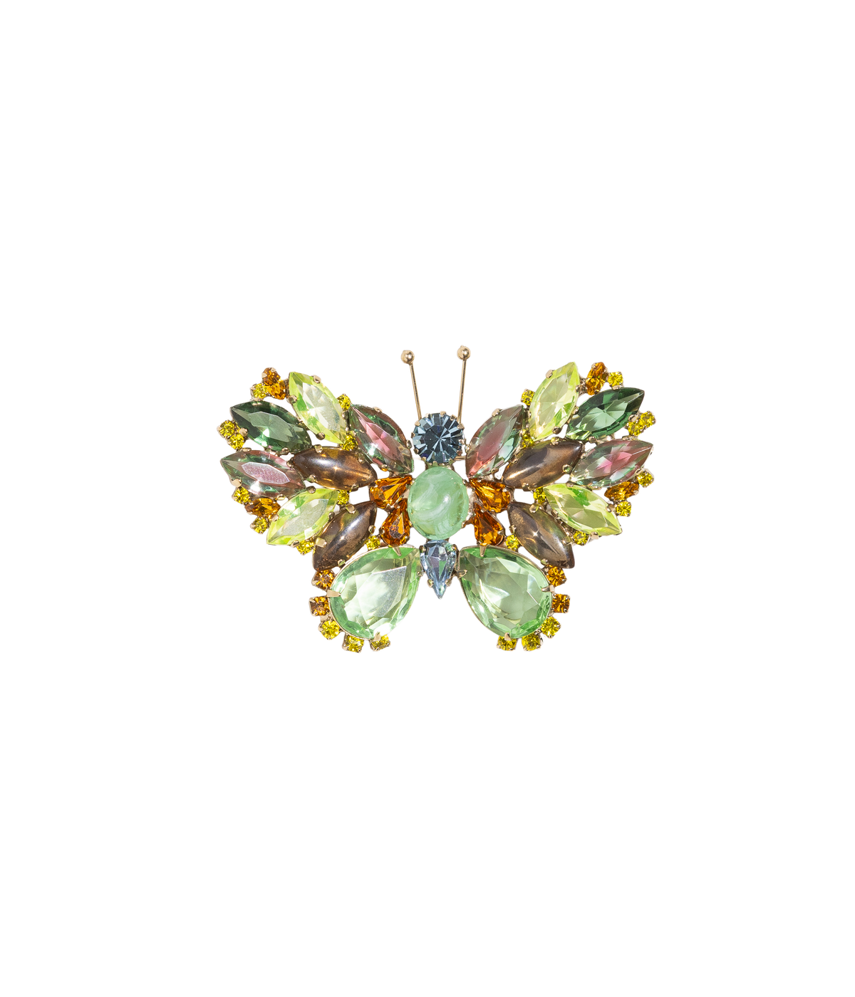 Medium Butterfly in Peridot / Erinite / Topaz
