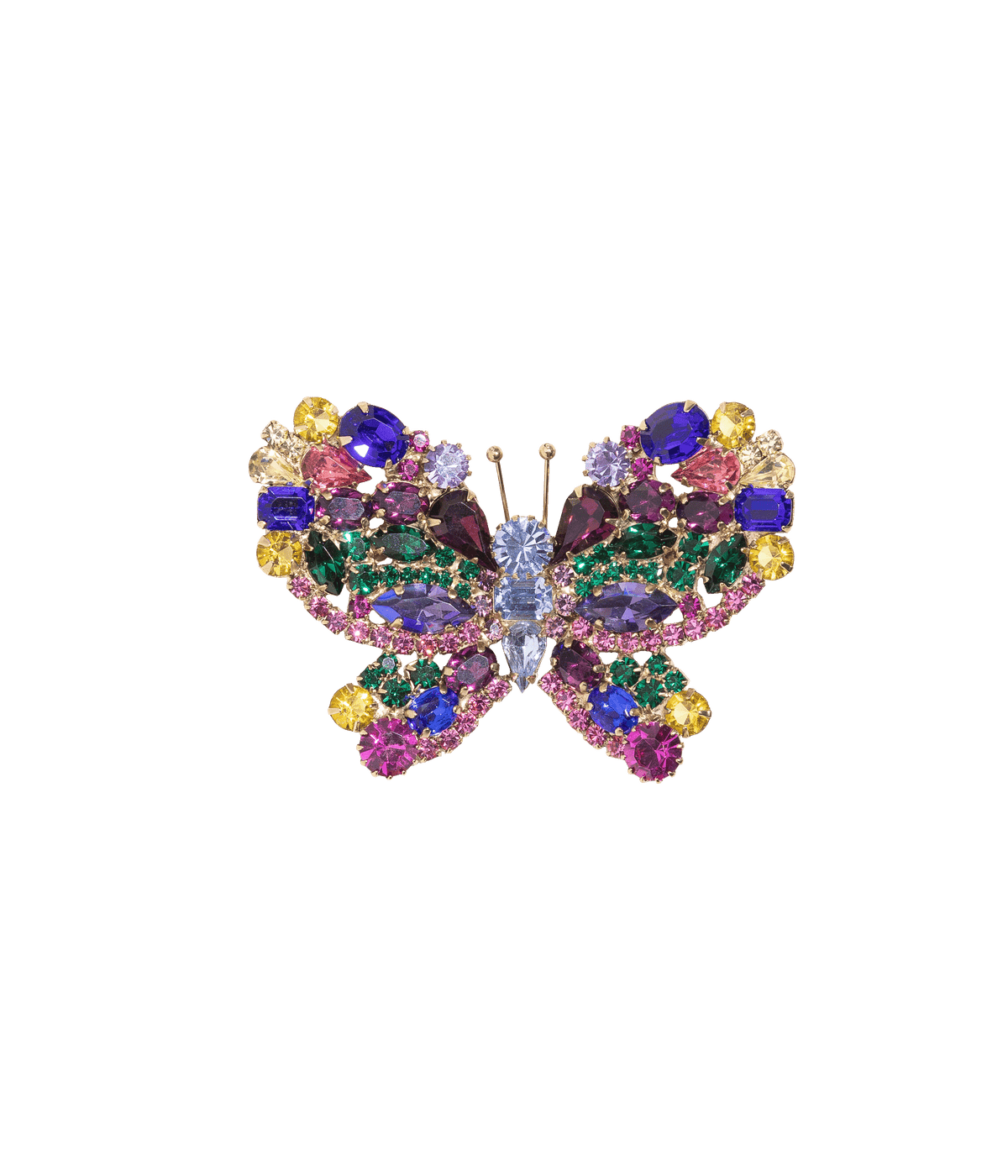 Medium Butterfly in Cobalt / Amethyst / Rose