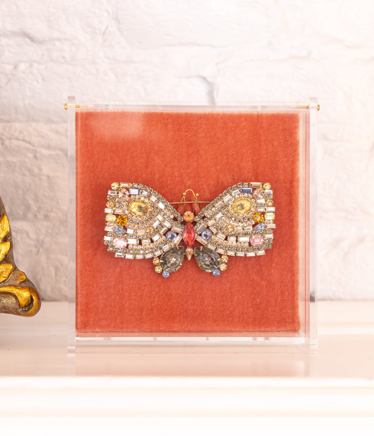 X-Large Butterfly in Black Diamond / Jonquil / Padparadscha