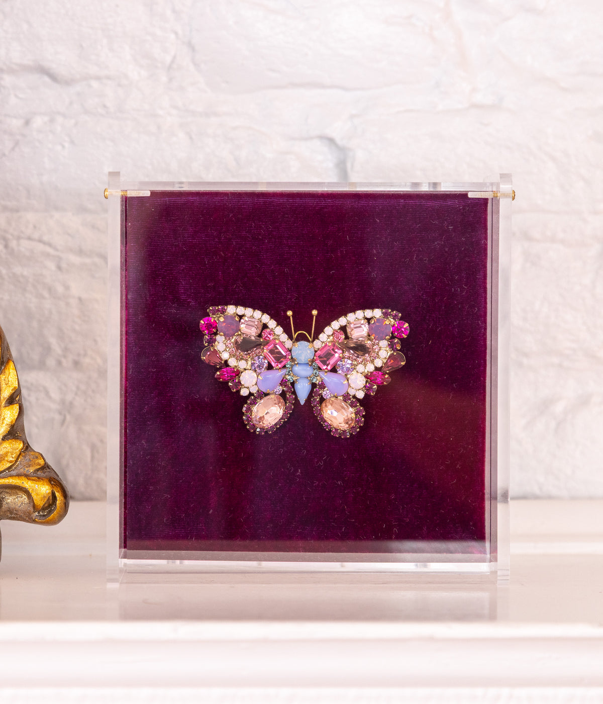 Medium Butterfly in Rose Opal / Amethyst / Blue Opal