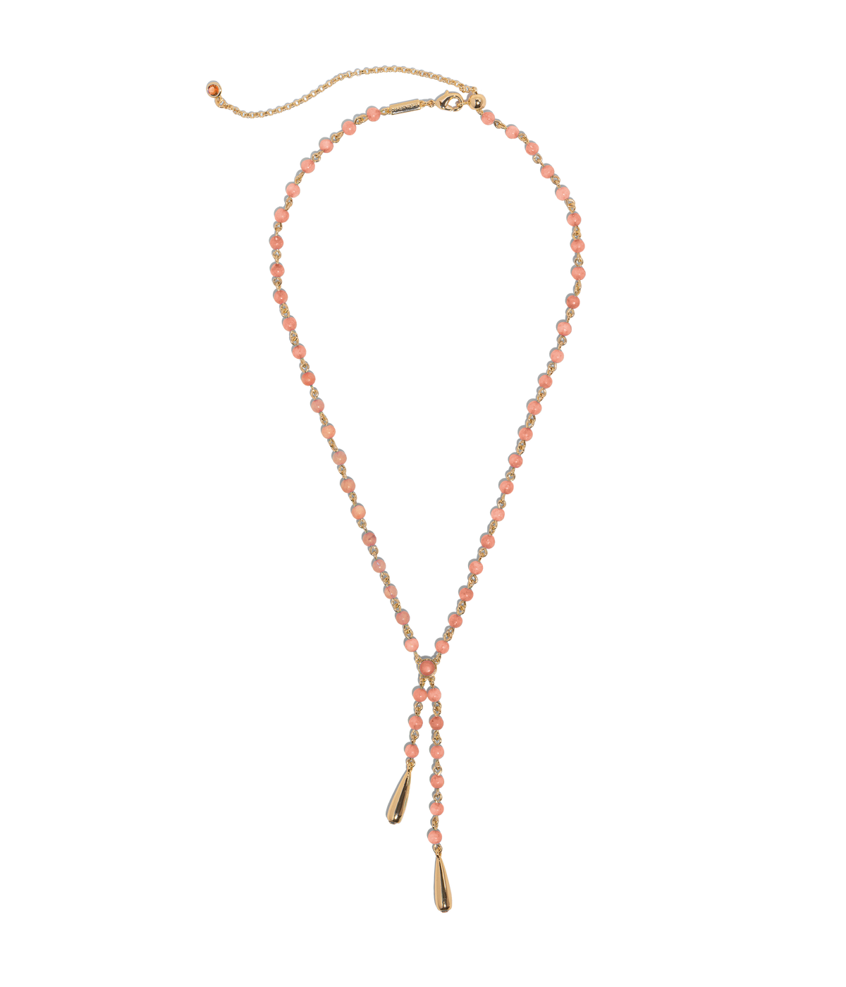 Sabine Y Necklace in Coral - Loren Hope