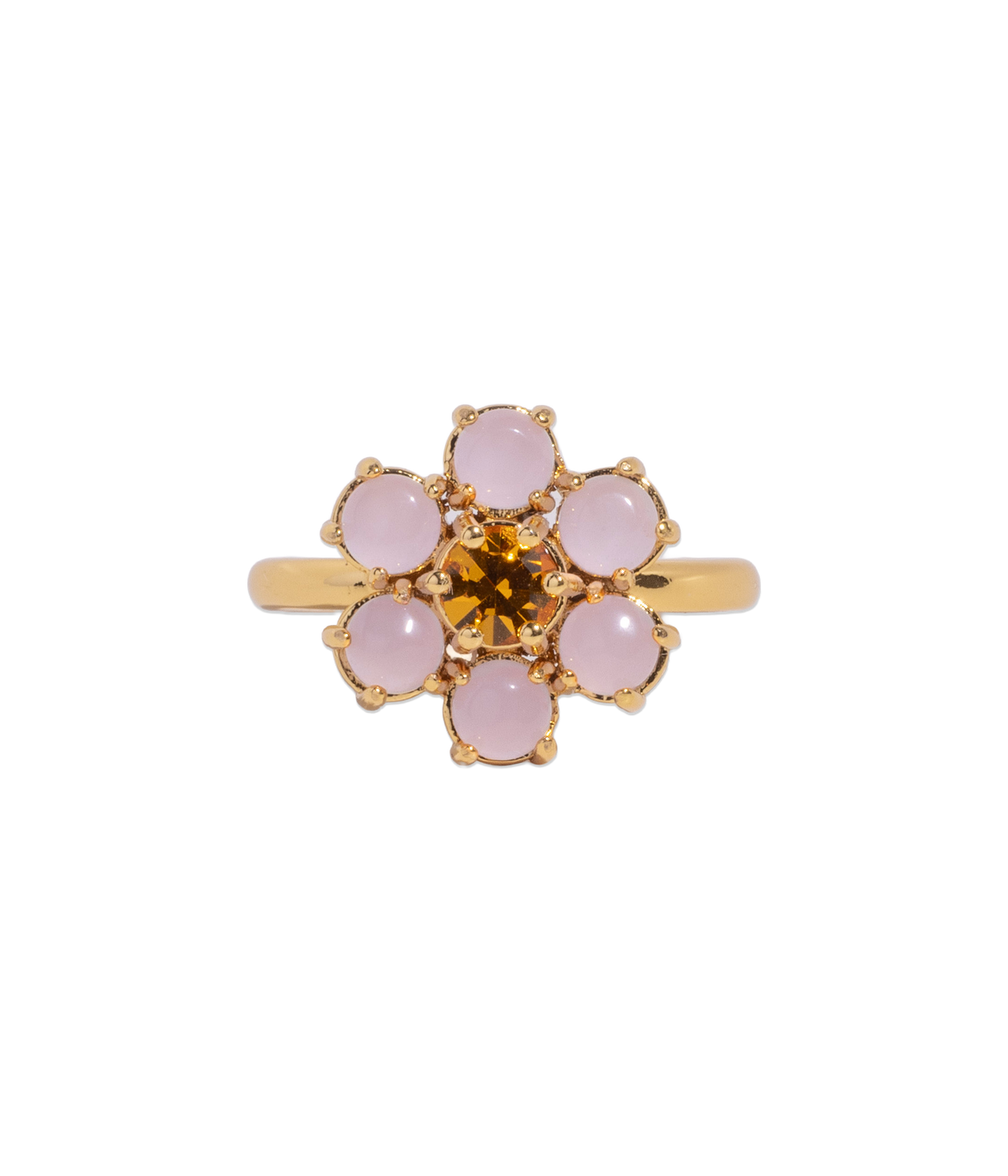 Emeline Flower Ring in Lavender - Loren Hope