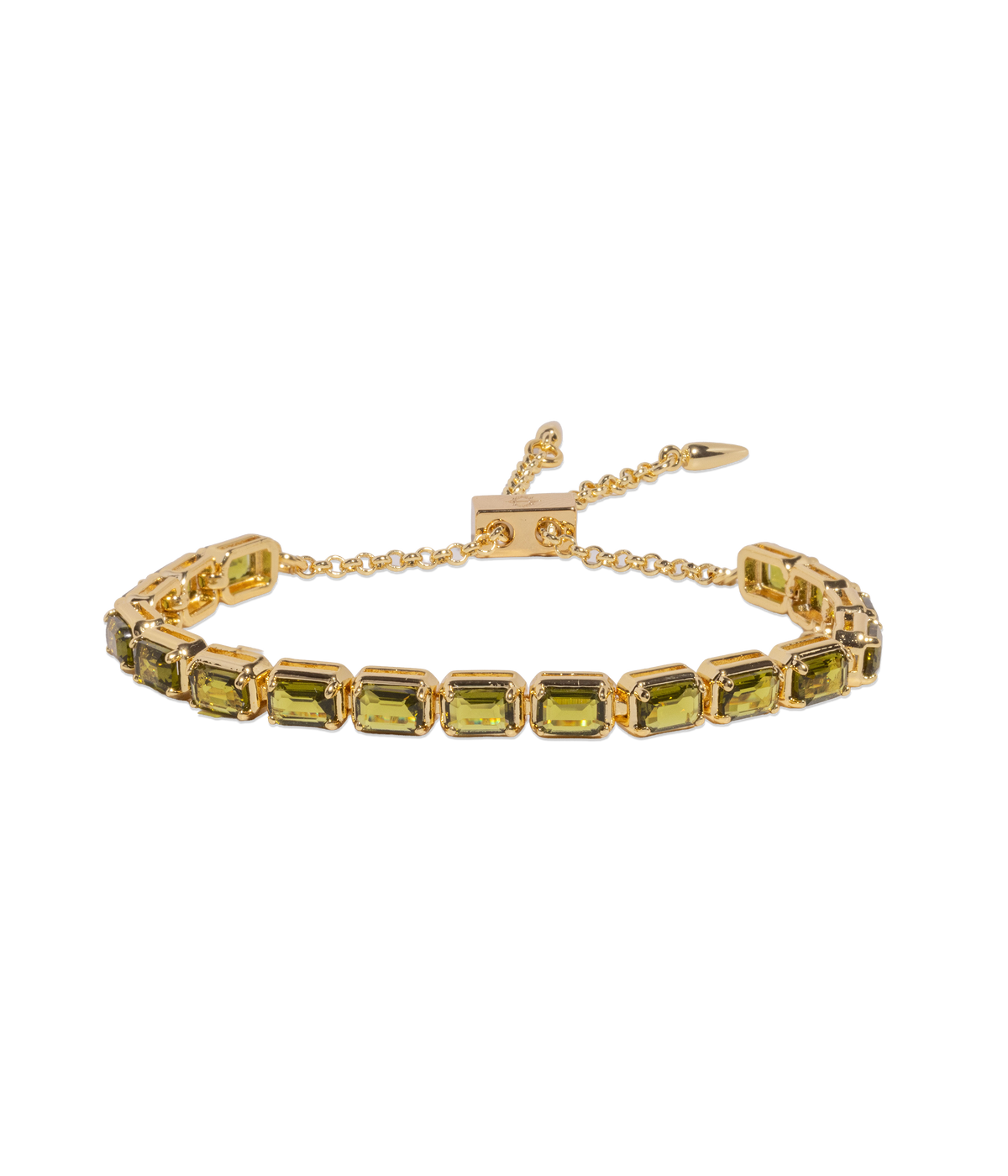Liza Slider Bracelet in Olivine - Loren Hope