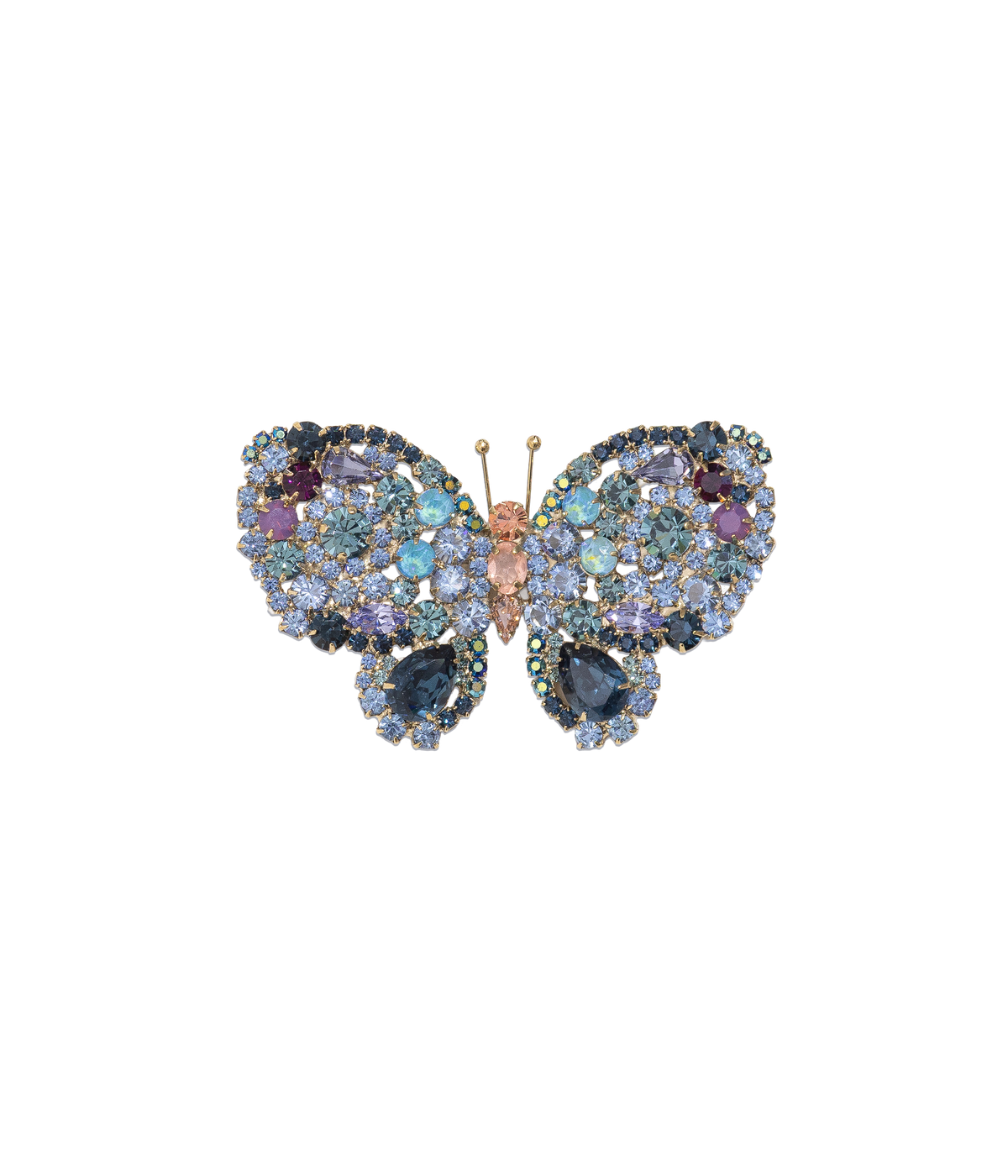 Medium Butterfly in Montana / Apricot / Light Sapphire
