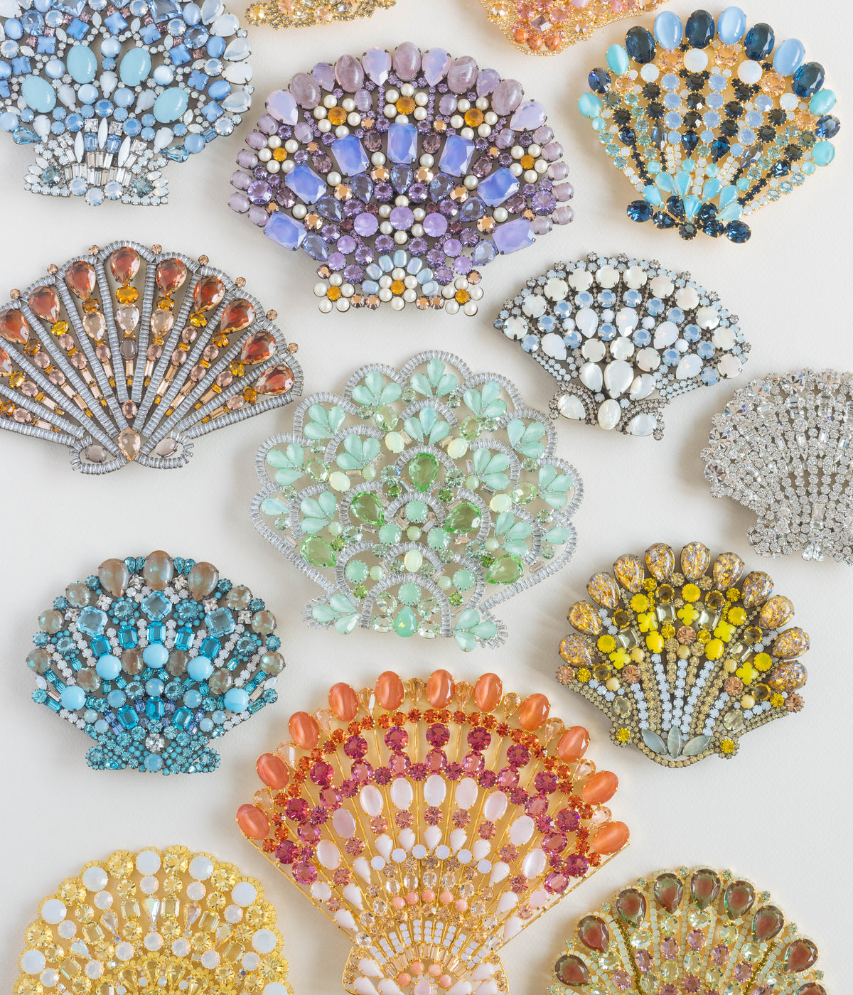 Small Scallop Shell Specimen in Crystal - Loren Hope