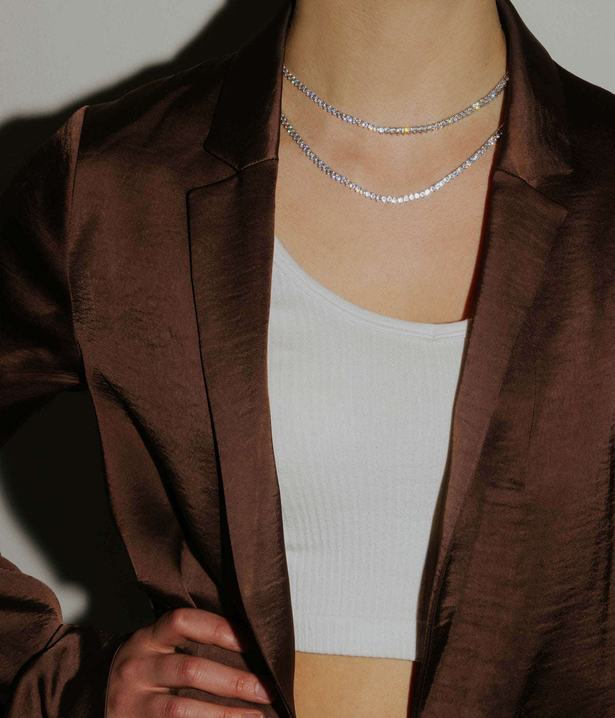 Mercer Slider Tennis Necklace - Loren Hope