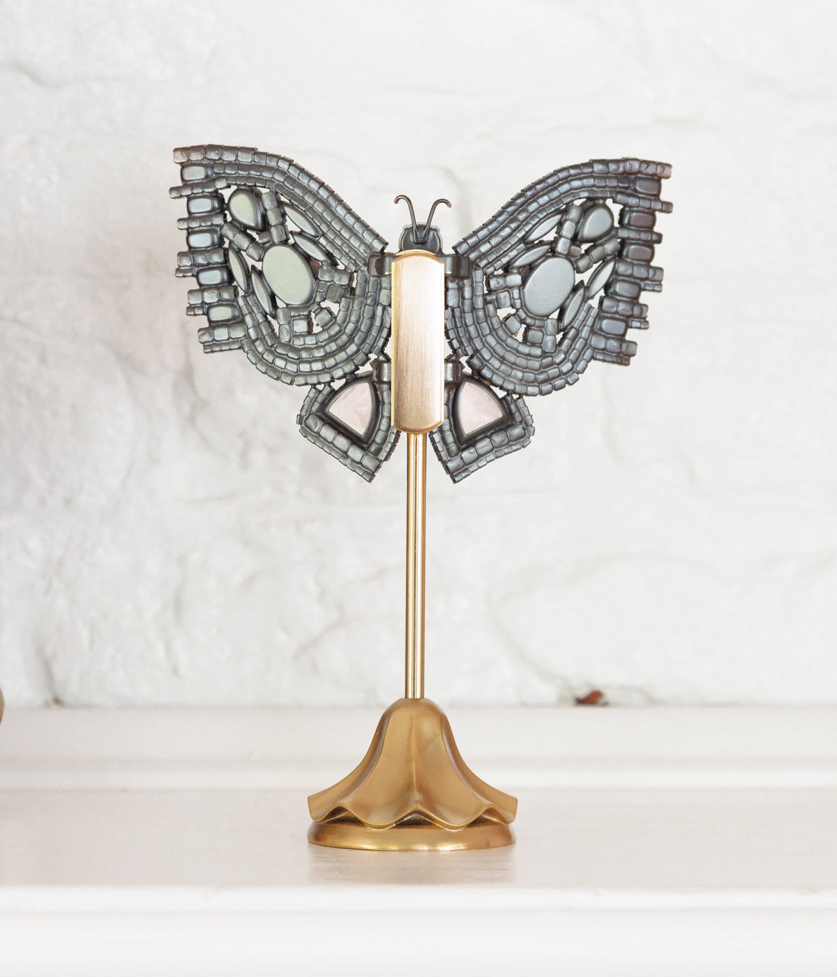 Medium Empress Butterfly in Chrysolite Opal / Black / Topaz / Rosaline - Loren Hope