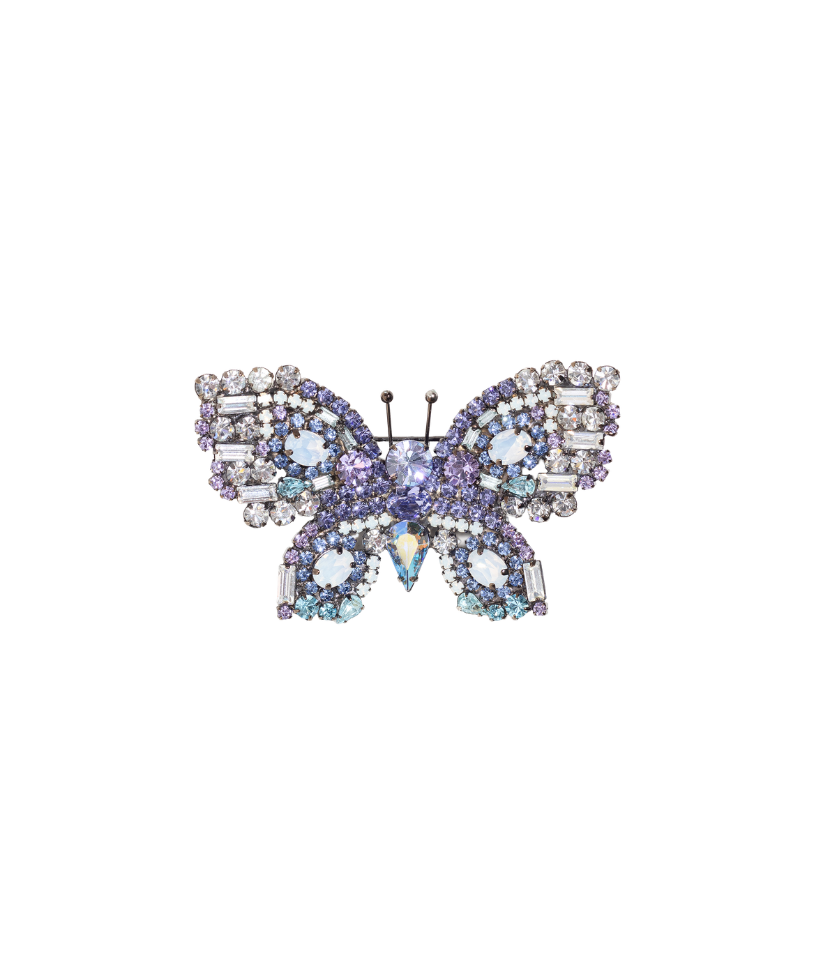 Medium Butterfly in Tanzanite / Crystal / Aqua - Loren Hope
