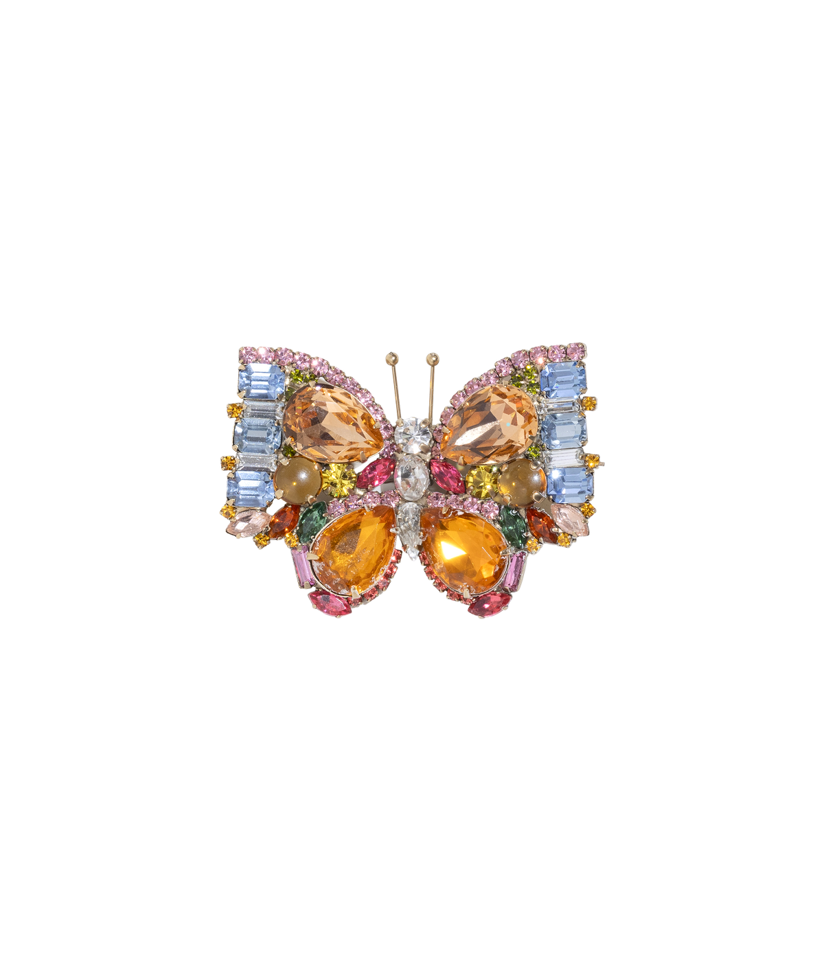 Medium Butterfly in Topaz / Light Peach / Light Sapphire