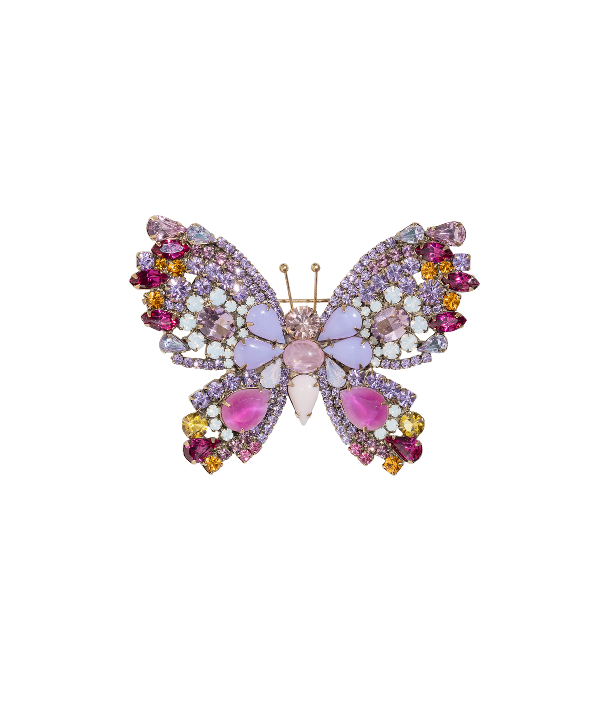 Large Butterfly in Violet / Fuchsia / White Opal - Loren Hope