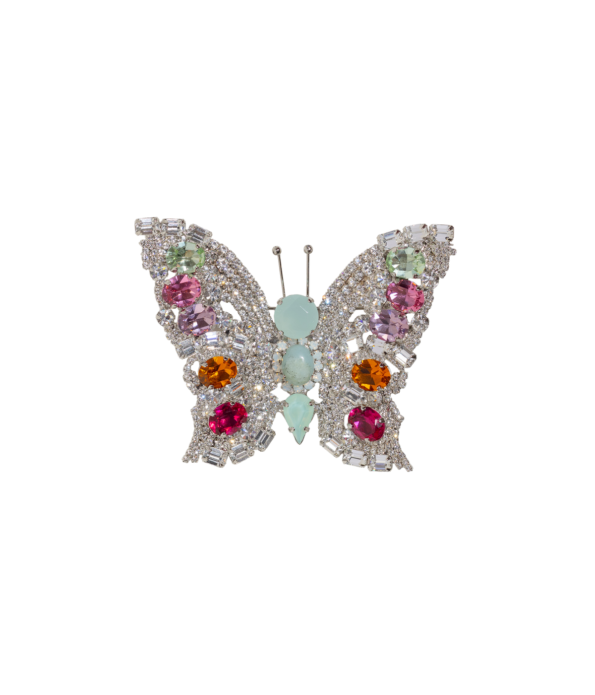 Large Butterfly in Crystal / Amazonite / Rose - Loren Hope