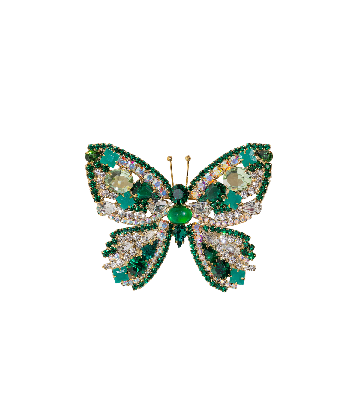 Large Butterfly in Emerald / Crystal AB / Crystal - Loren Hope