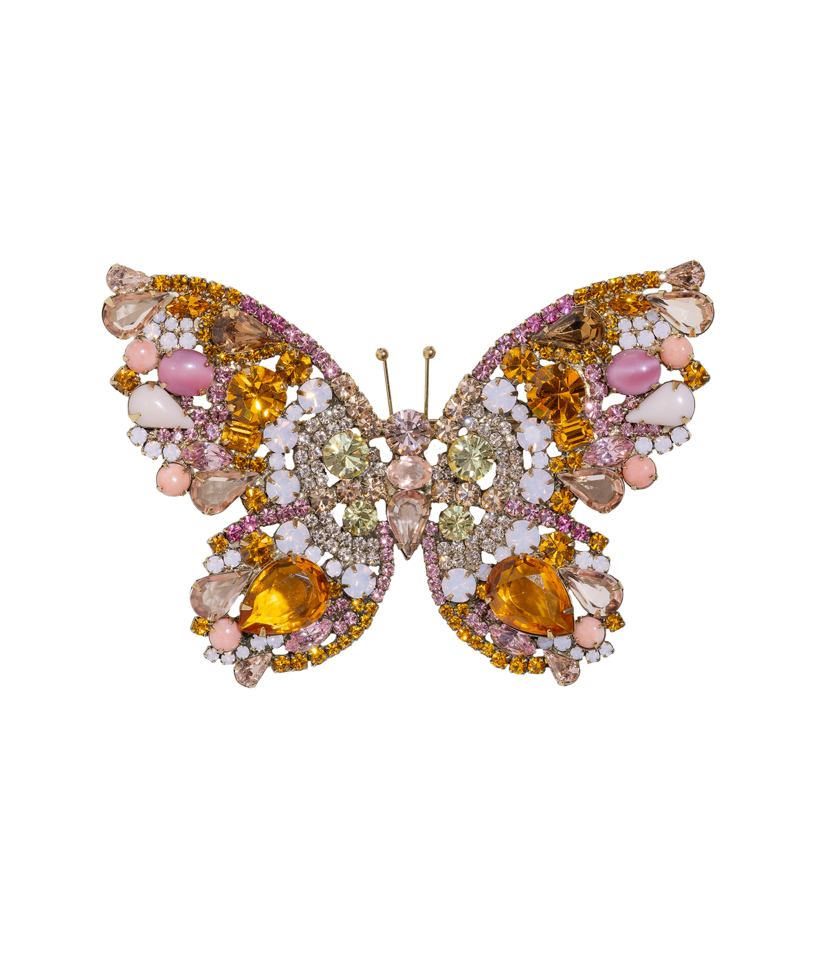 X-Large Butterfly in Topaz / Light Rose / Rose Opal - Loren Hope