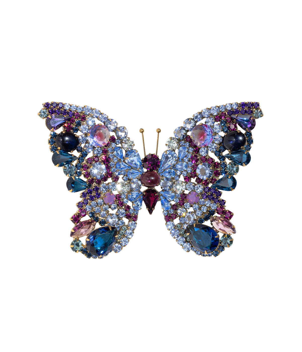 X-Large Butterfly in Montana / Light Sapphire / Amethyst - Loren Hope