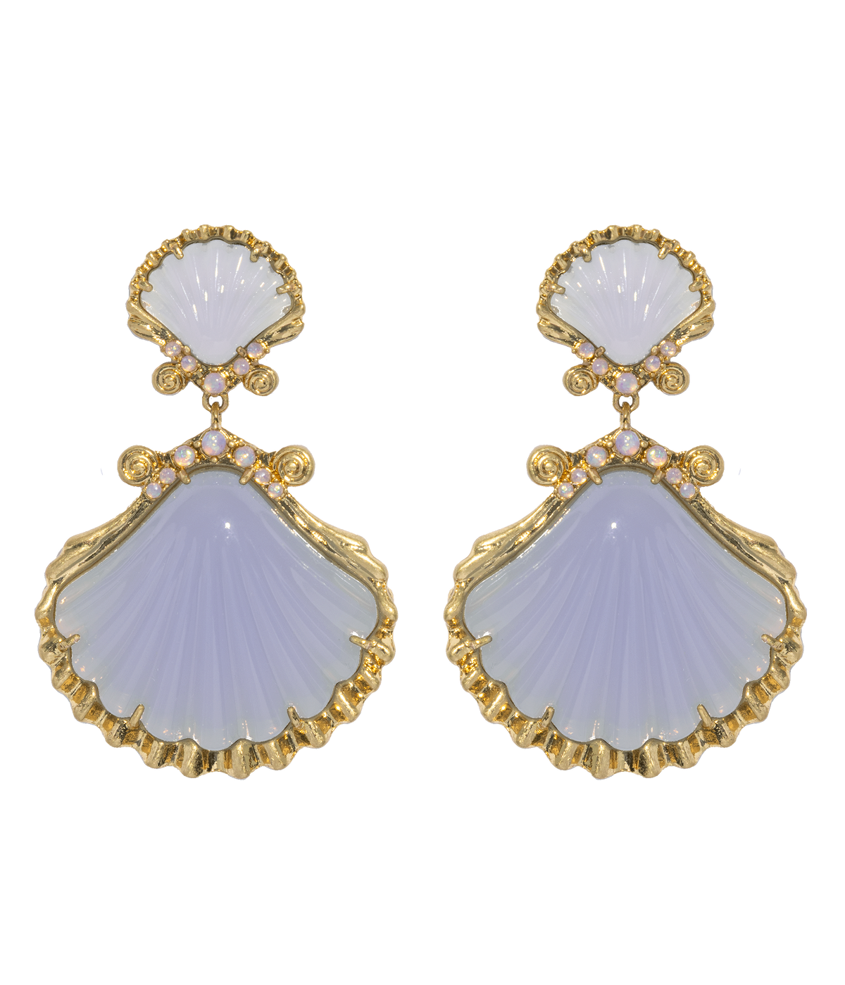 Aegean Shell Earrings - Loren Hope