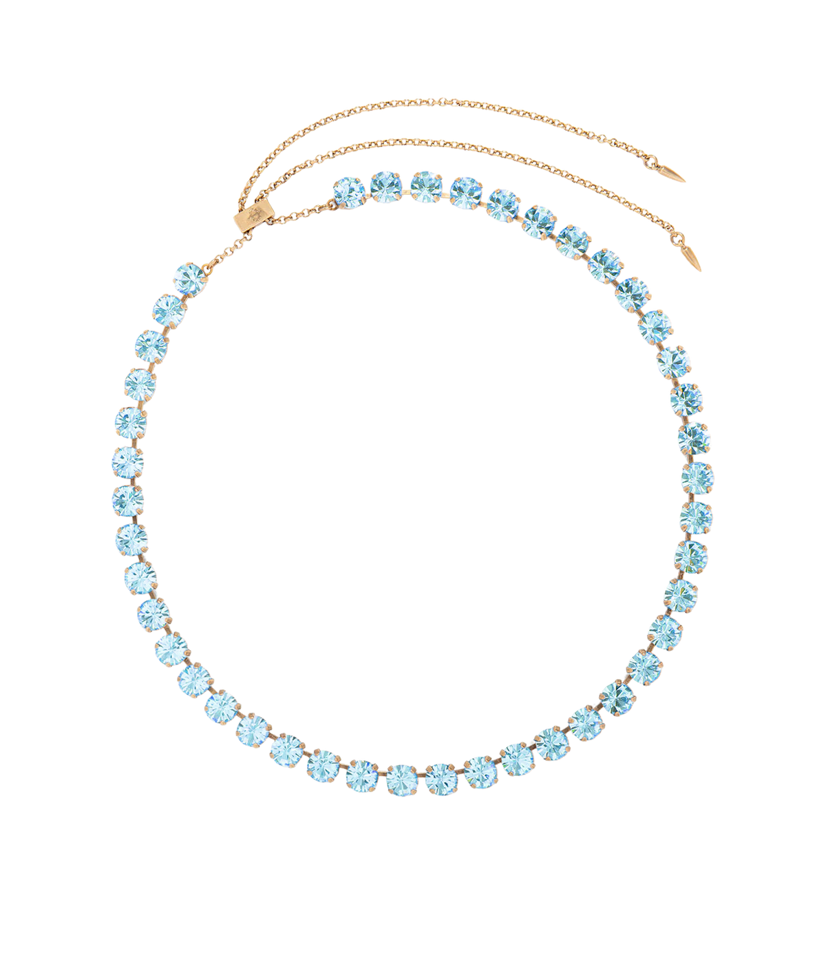 Arista Slider Necklace in Aqua - Loren Hope