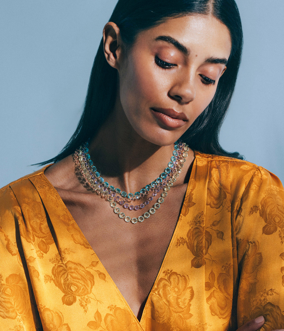 Avalon Necklace in Vintage Rose - Loren Hope