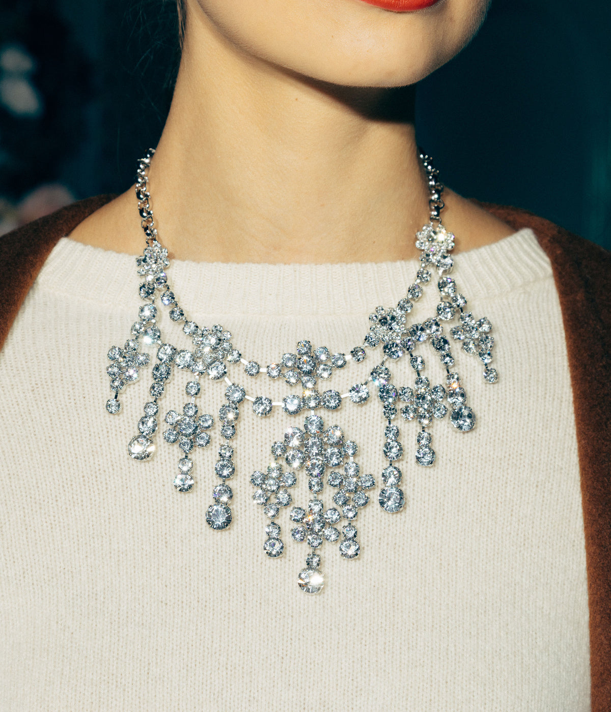 Isabella Crystal Statement Necklace - Loren Hope