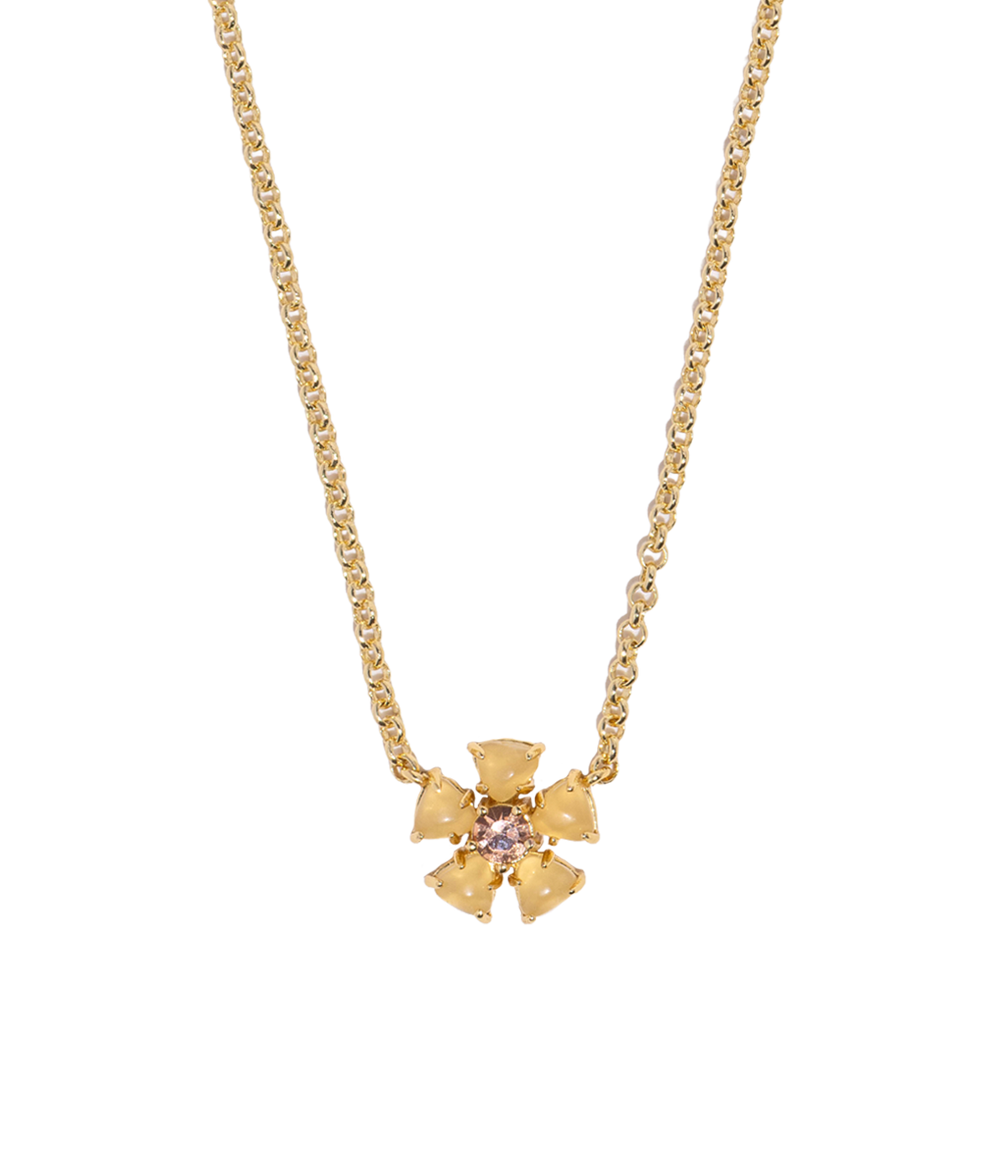 Emeline Flower Necklace in Yellow - Loren Hope
