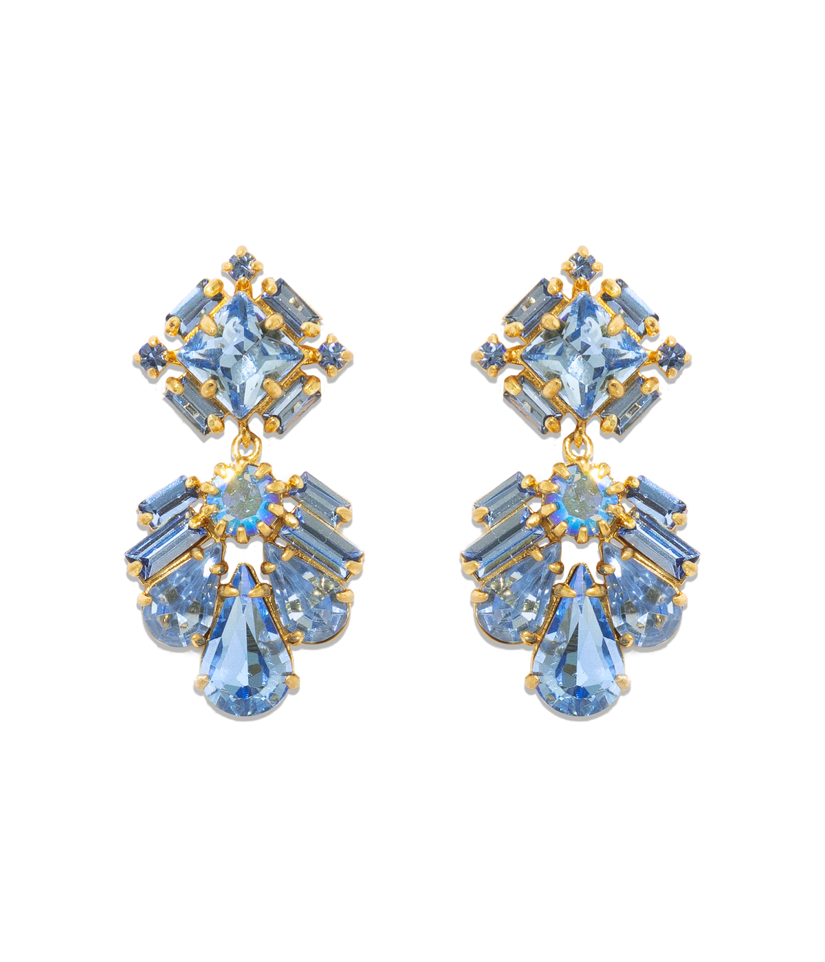 Eugenie Earrings in Light Sapphire - Loren Hope