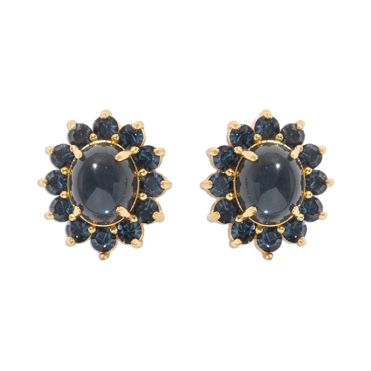 Georgie Stud Earrings in Navy - Loren Hope