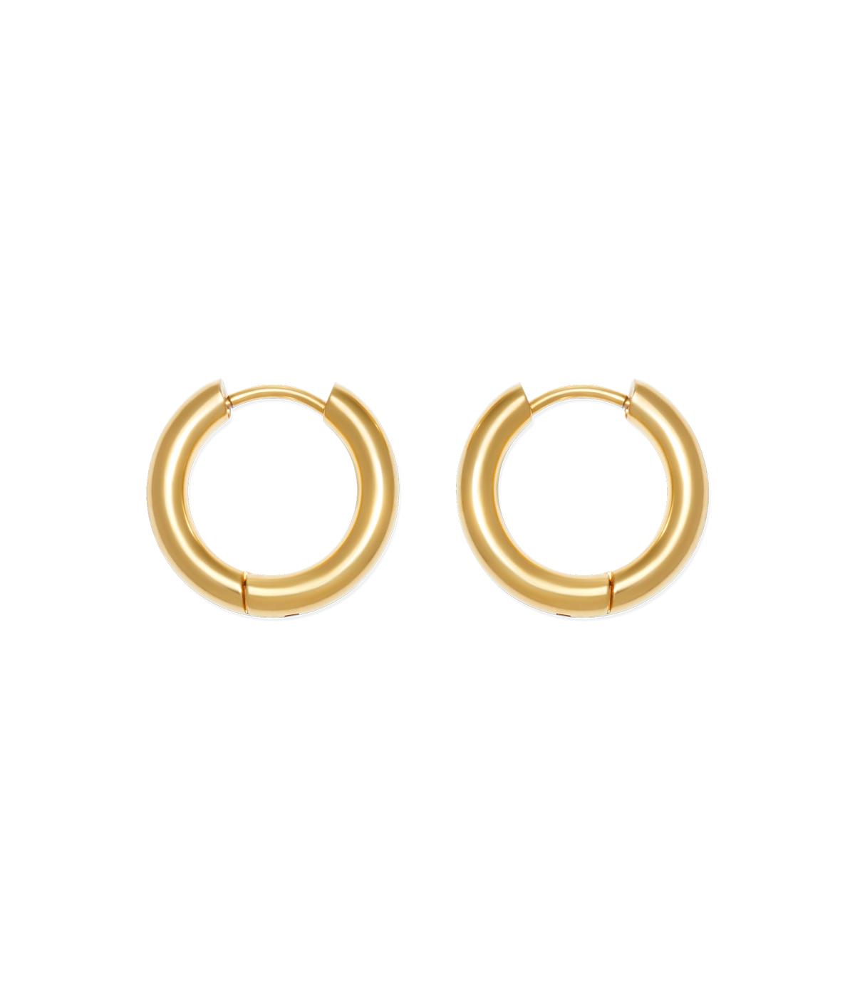 Huggie Hoops in Gold - Loren Hope