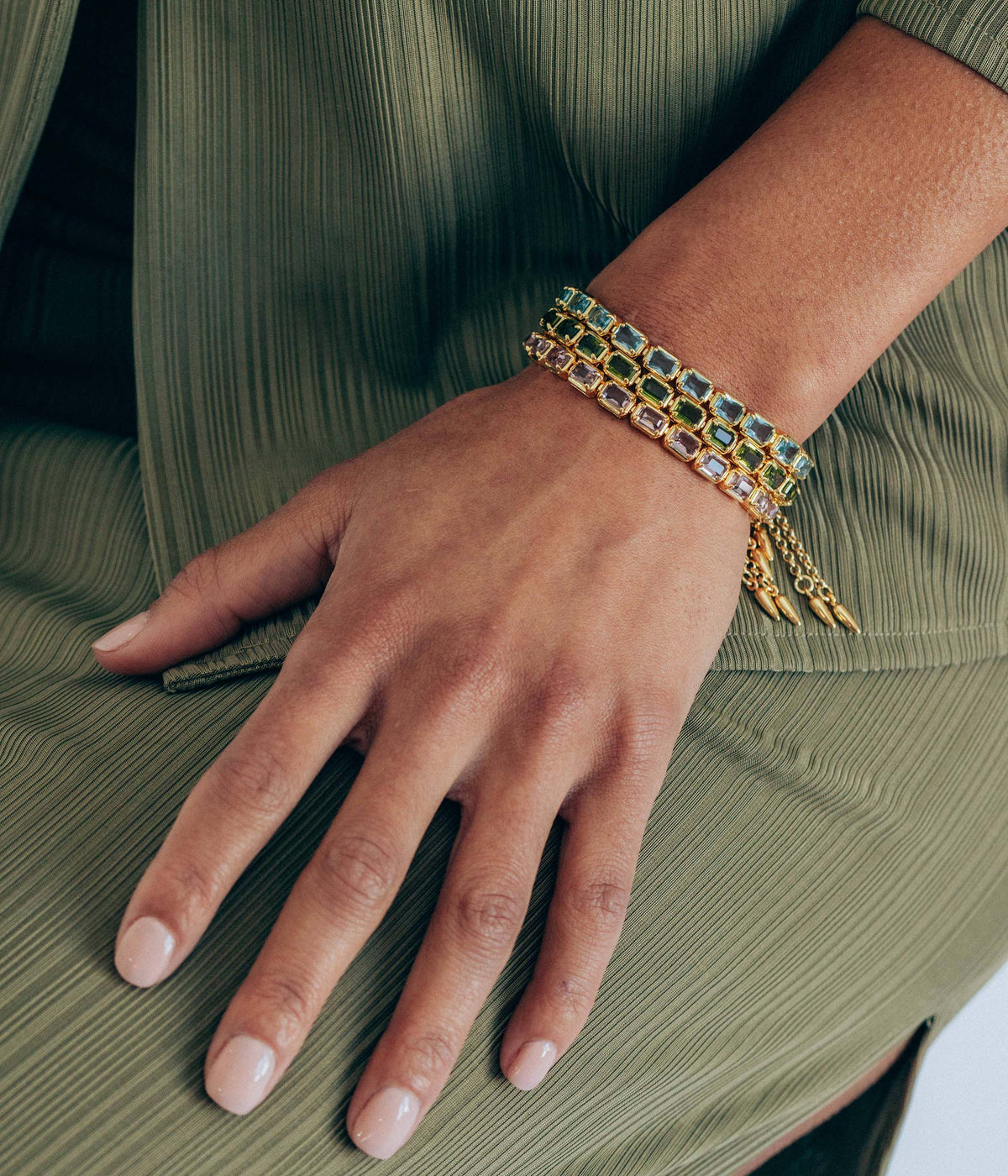 Liza Slider Bracelet in Rosaline - Loren Hope