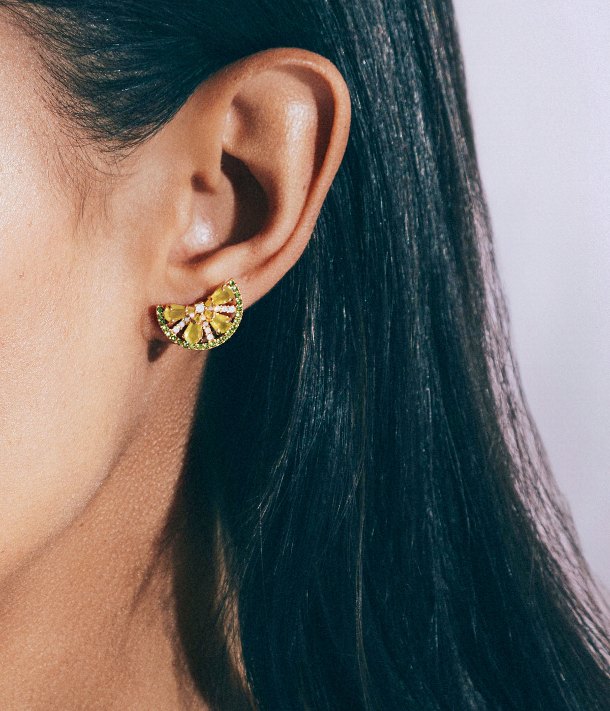 Lime Slice Studs - Loren Hope