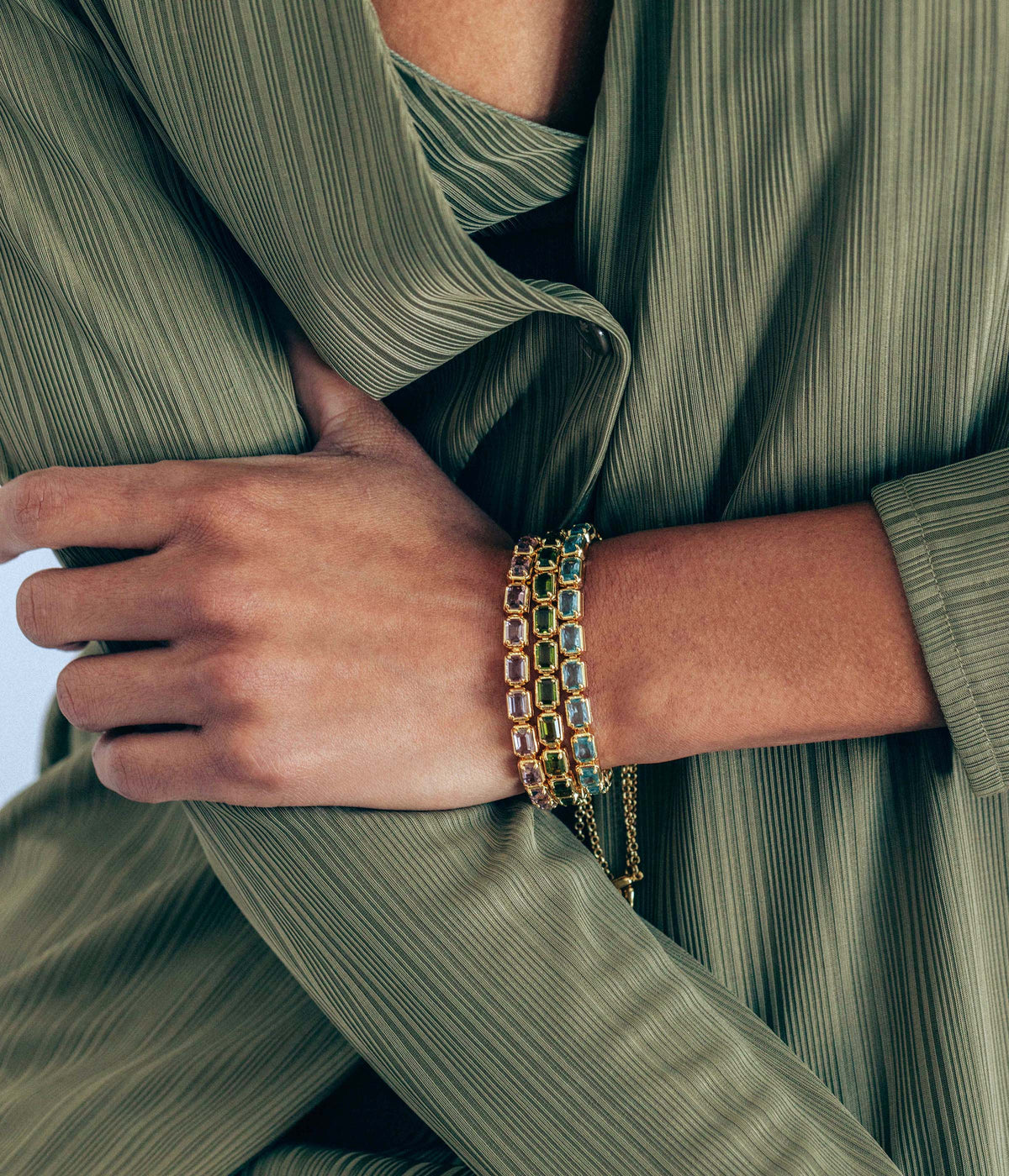 Liza Slider Bracelet in Rosaline - Loren Hope