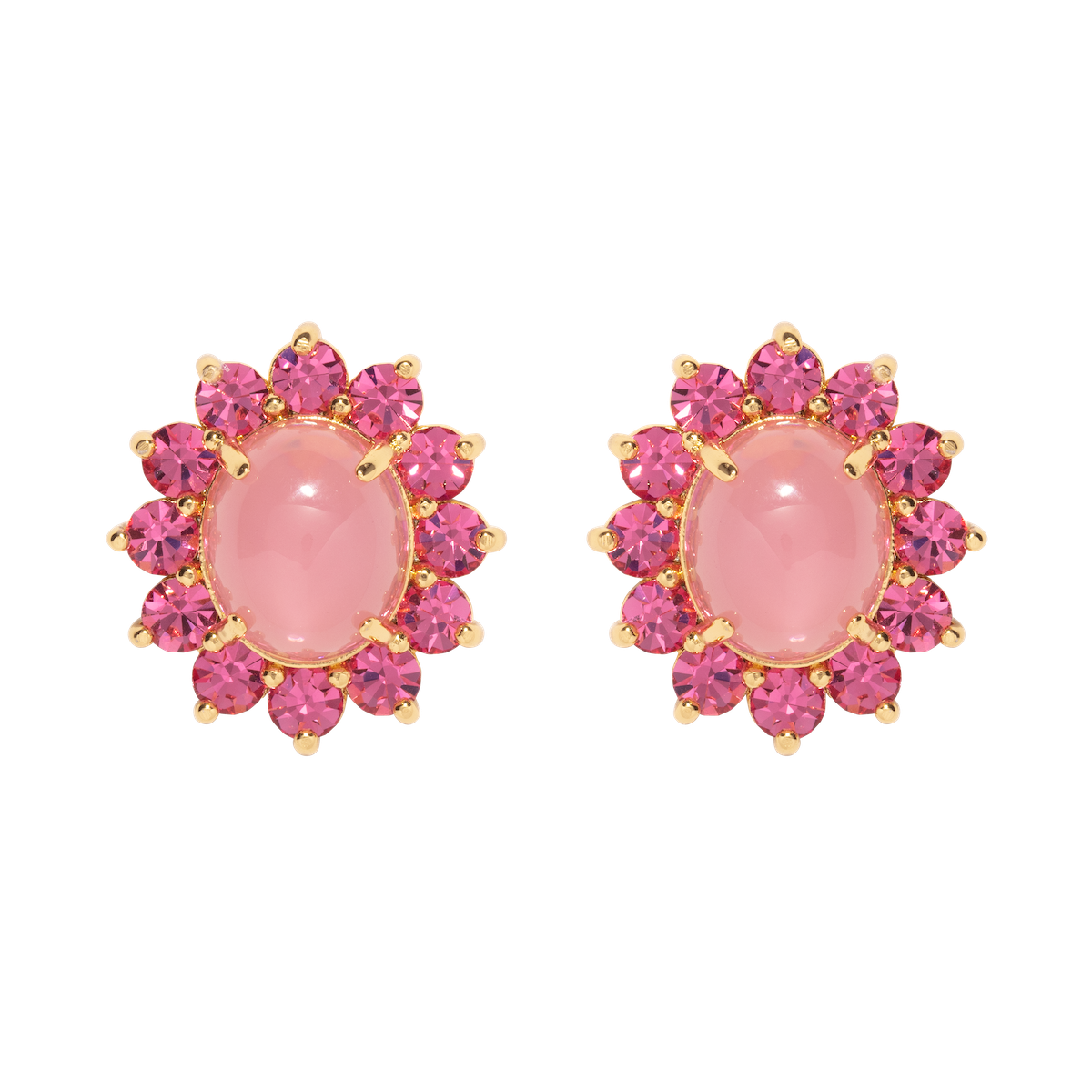 Georgie Stud Earrings in Pink - Loren Hope