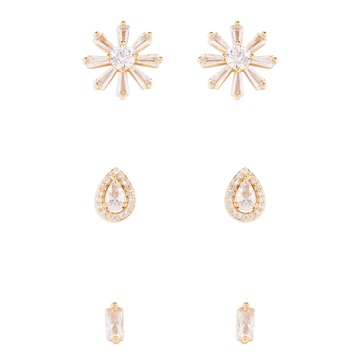 Crystal Stud Trio Set - Loren Hope