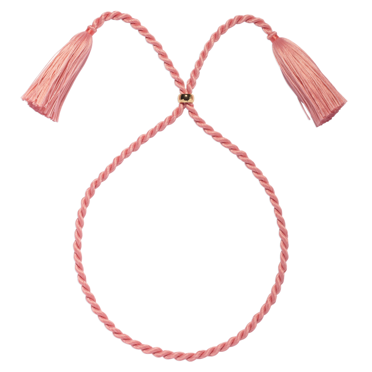 Marina Silk Cord Necklace in Pink - Loren Hope