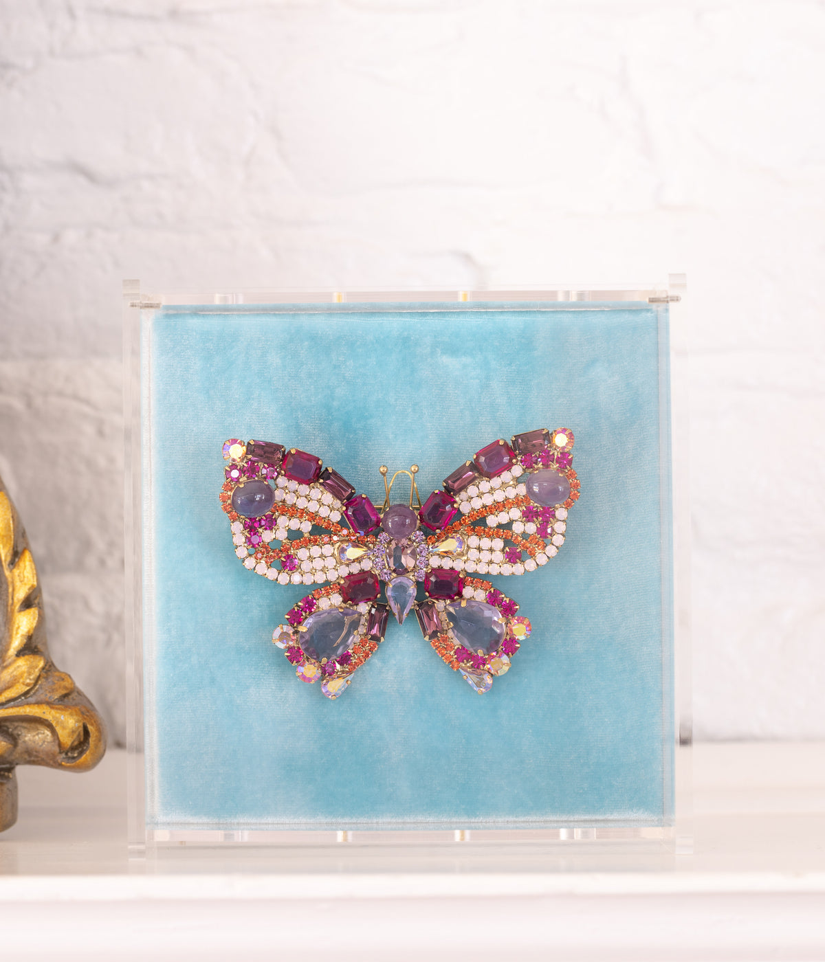 X-Large Butterfly in Amethyst / Fuchsia / Padparadscha
