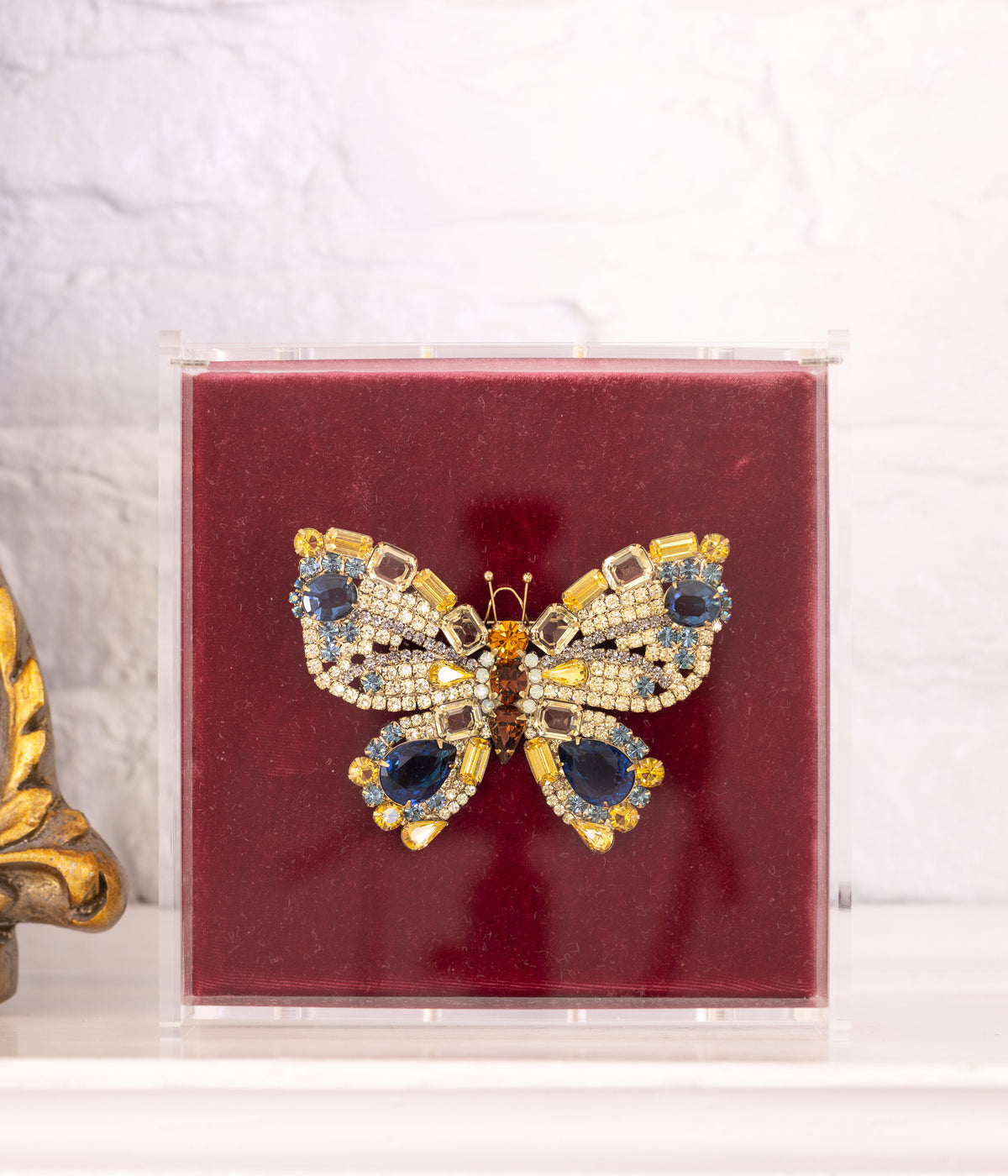 X-Large Butterfly in Jonquil / Montana / Smoked Topaz
