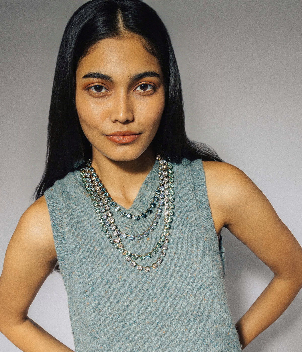 Arista Slider Necklace in Celestial - Loren Hope