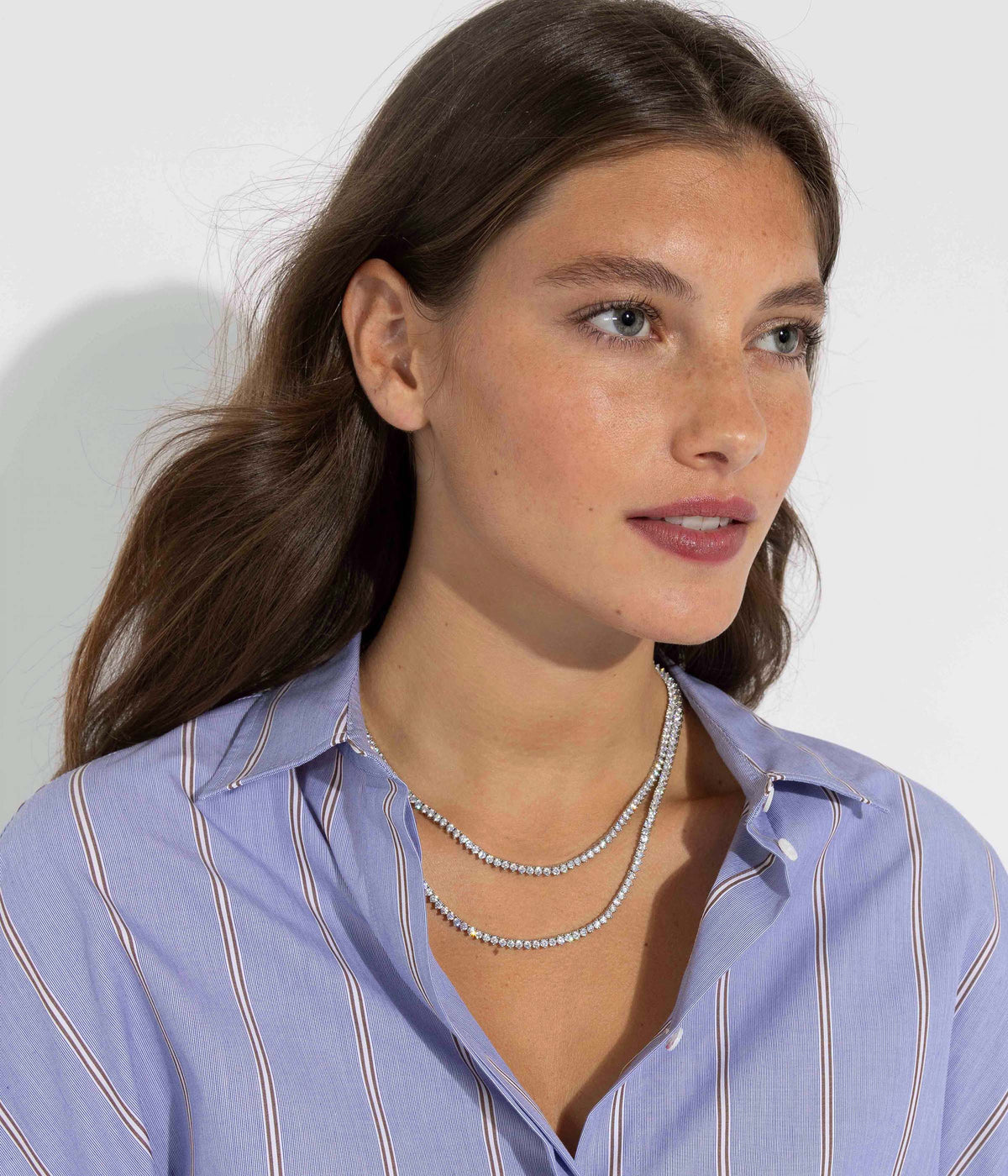 Mercer Slider Tennis Necklace - Loren Hope