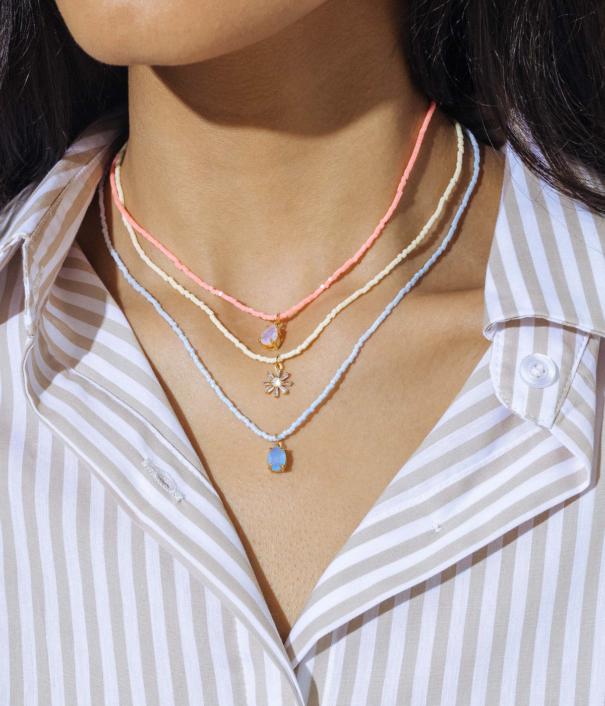 Maya Seed Bead Necklace - Loren Hope