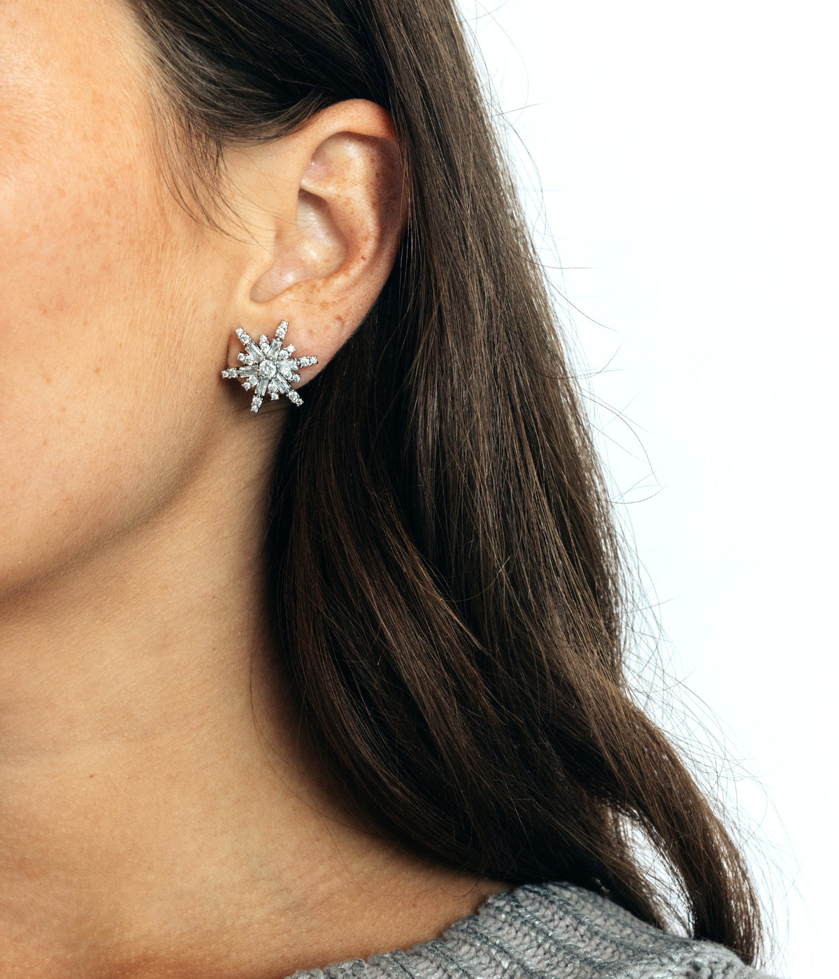 Snowflake Stud Earrings