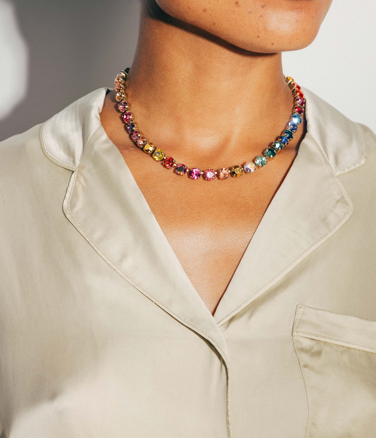 Arista Slider Necklace in Cosmic Ombré - Loren Hope