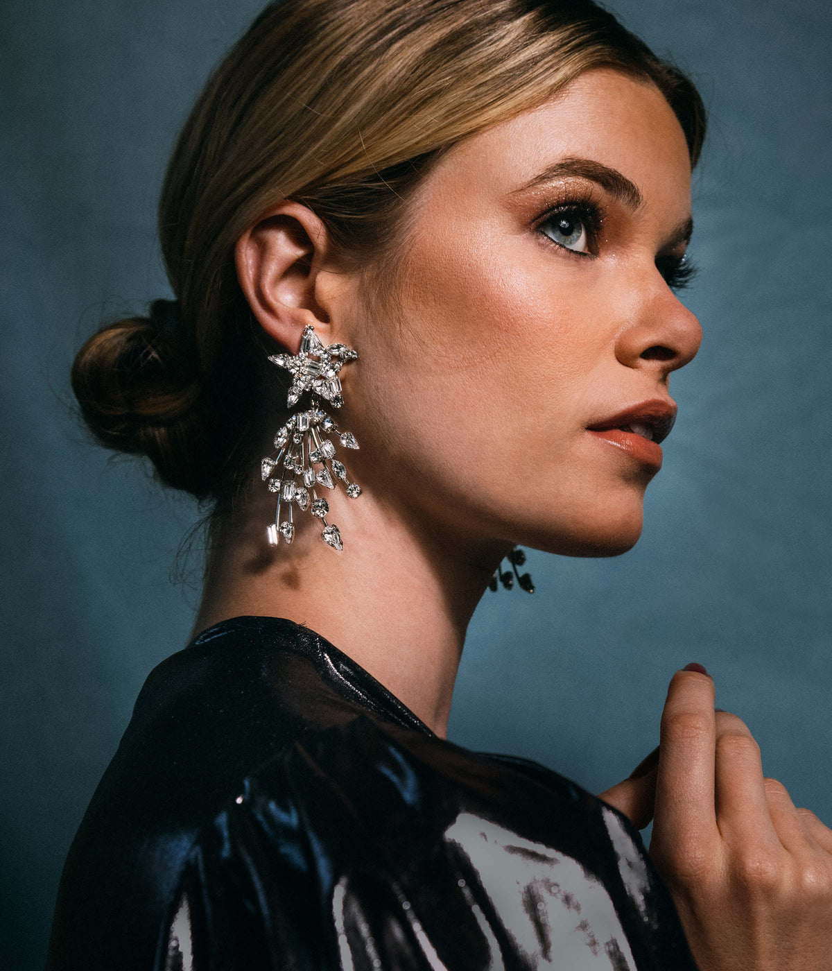 Starlight Earrings in Crystal - Loren Hope
