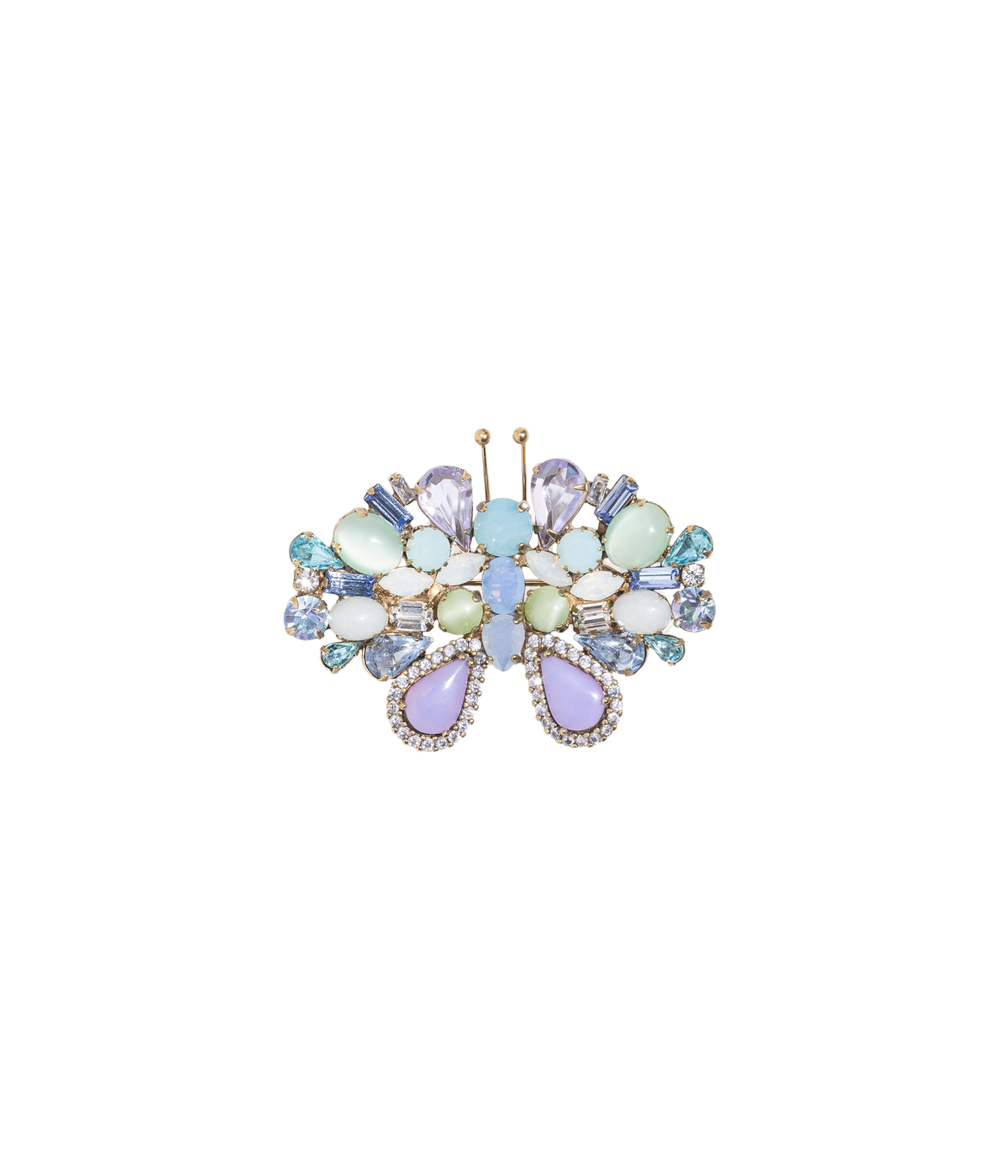 Small Butterfly in Blue Opal / Light Sapphire / Violet