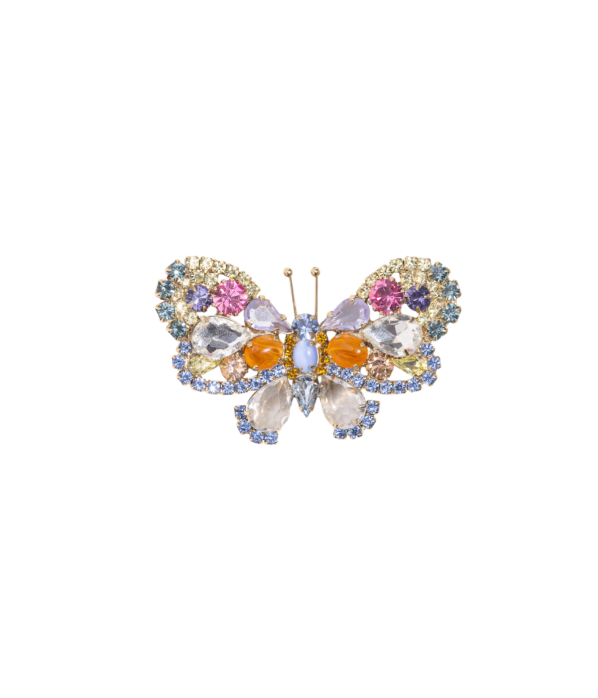 Medium Butterfly in Light Sapphire / Violet / Topaz