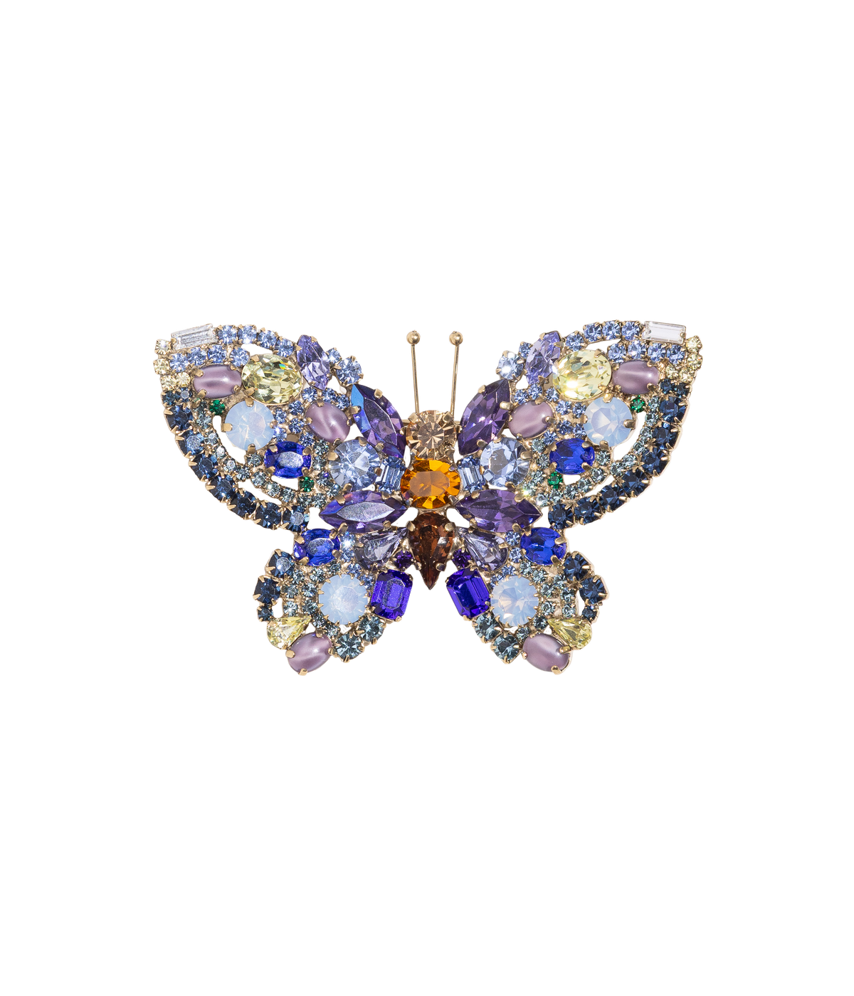 Large Butterfly in Blue Opal / Sapphire / Jonquil