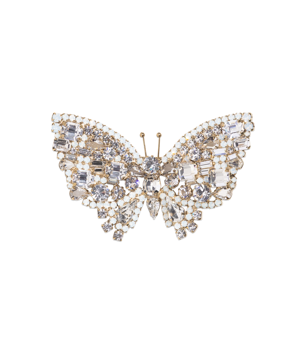 Large Butterfly in Crystal / White Opal