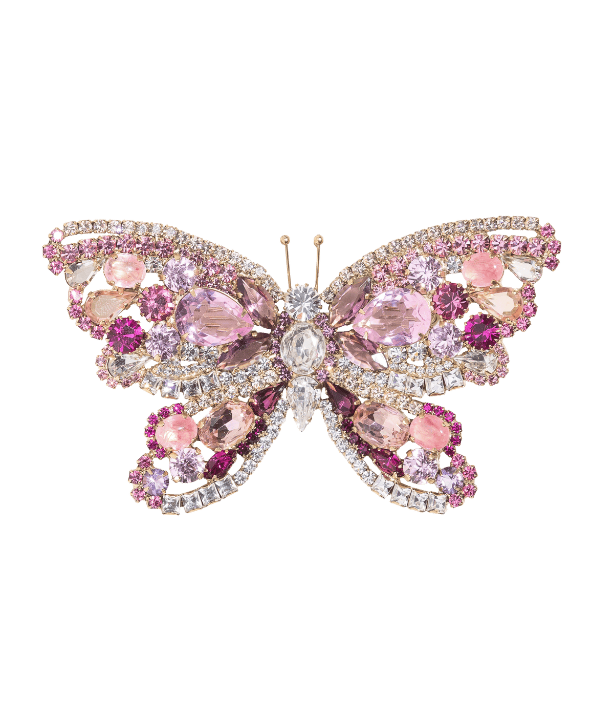 X-Large Butterfly in Rose / Light Rose / Crystal
