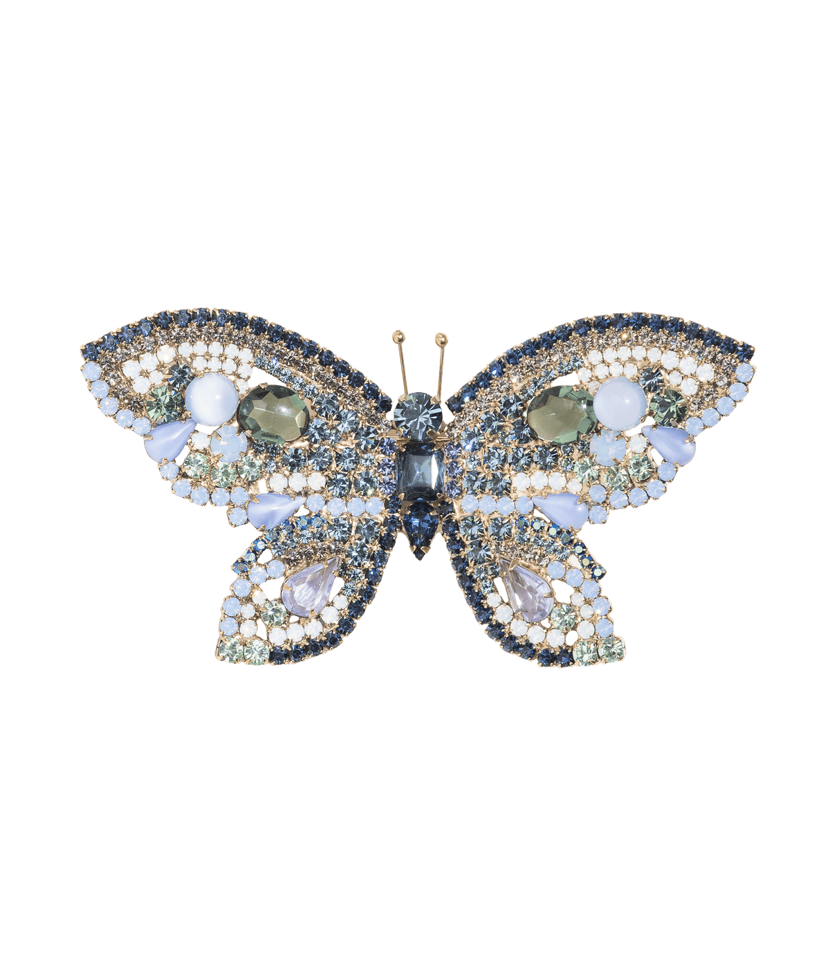 X-Large Butterfly in Montana / Chrysolite / Smoked Sapphire