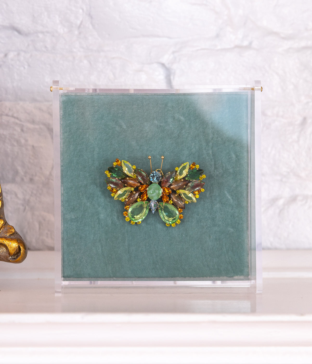 Medium Butterfly in Peridot / Erinite / Topaz