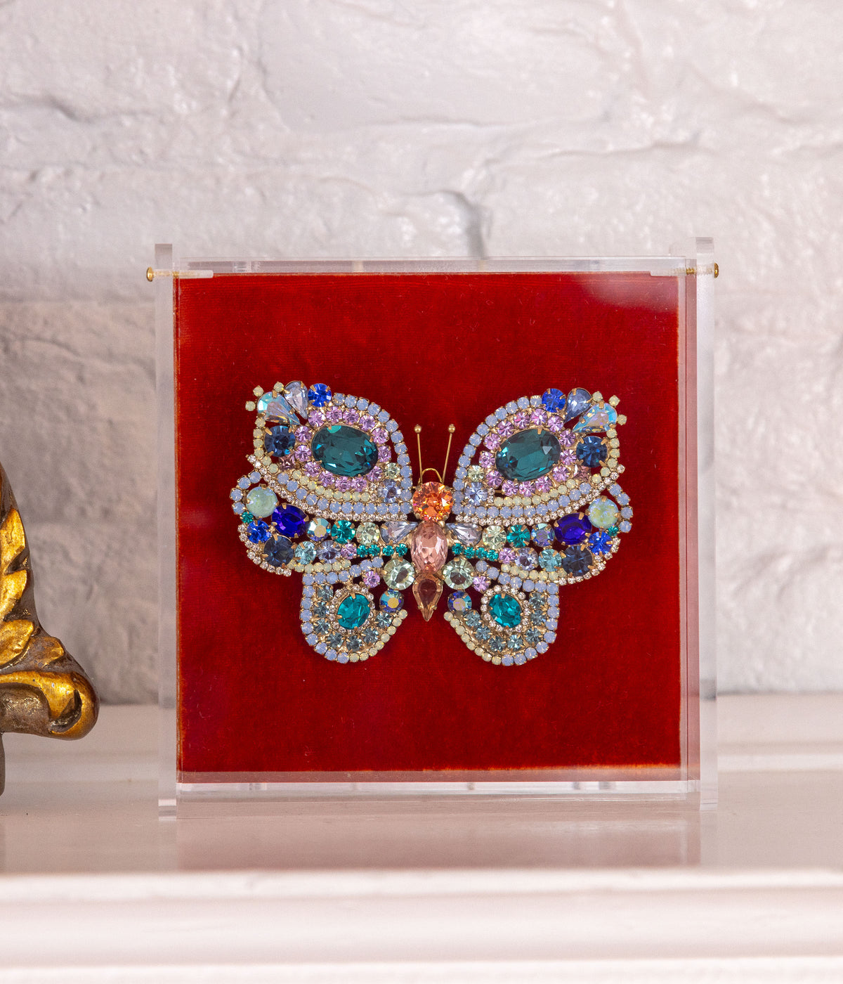 X-Large Butterfly in Zircon / Apricot / Violet