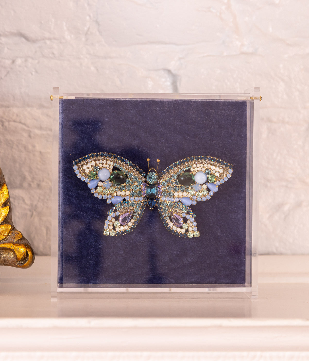 X-Large Butterfly in Montana / Chrysolite / Smoked Sapphire